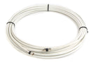 White RG6 Digital Coaxial Cable with Premium Metal Compression F-Connectors