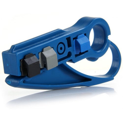 AG Cabes Ethernet and Coaxial Cable Stripper - Blue