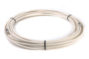 White RG6 Digital Coaxial Cable with Outdoor Metal Compression F-Connectors