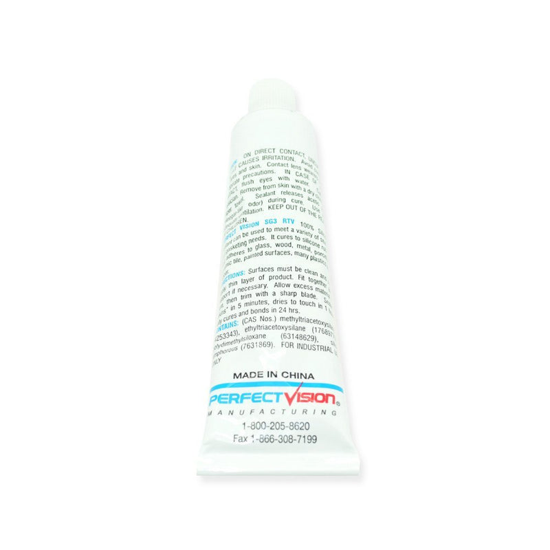 Perfect Vision SG3 Silicone Sealant 3 Oz Clear Waterproof Seal