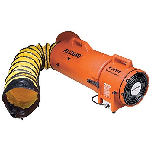 Allegro 9533-15 Plastic Compaxial Blower with 15' Ducting and Canister Assembly