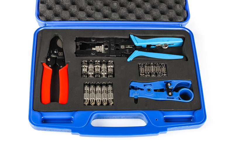 AG Cables Coaxial Compression Tool Kit - Model 5082R