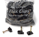 Grip Clip Cable Mounting Clips for RG7 RG11 - Black - 100 pack