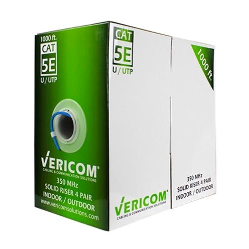 Vericom CAT5E Network Cable 1000ft - Various Colours