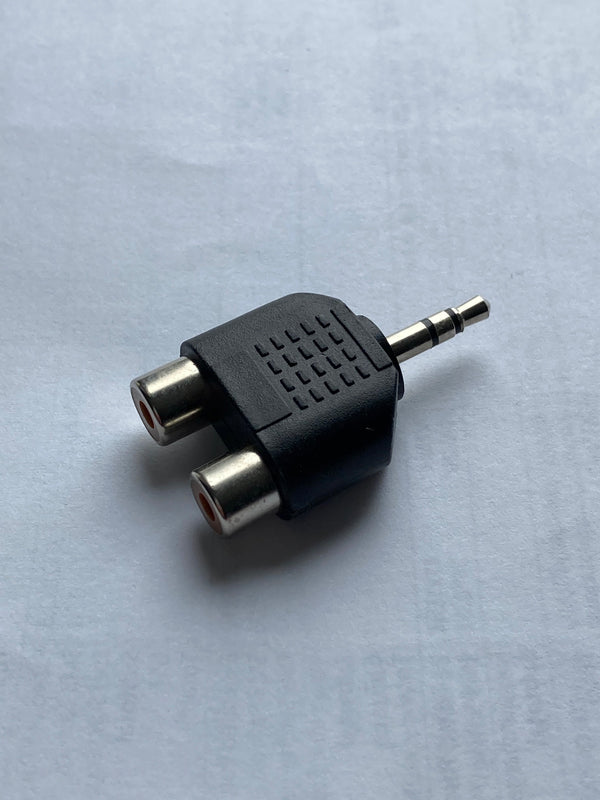 Audio Adapter - 1x 3.5mm Male to 2x RCA Female