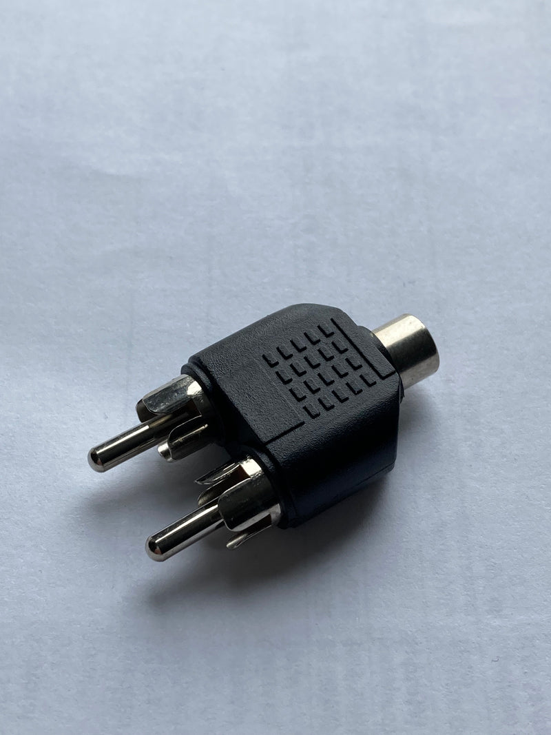 Audio Adapter - 1x RCA Female to 2x RCA Male