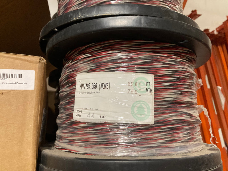 Belden 3 conductor 25 awg wire- 2,500ft reels