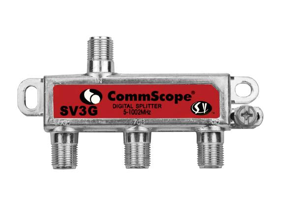 Commscope SV-3G 3 Way Universal Coaxial RG6 Splitter