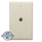 Holland 3Ghz Single F Coaxial Wall Plate - Ivory