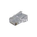 CAT6 RJ45 Clear Connector Ends - Bag of 50